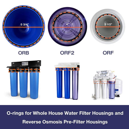 iSpring ORFX3 O-Ring for 10" Water Filter Housing Sump O-Ring (Set of 3)