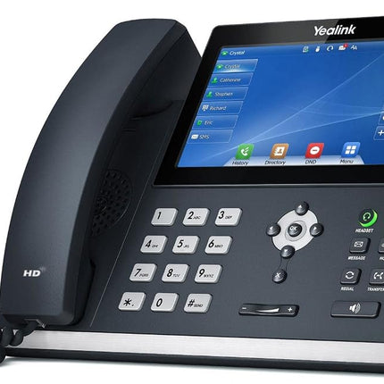 Yealink SIP-T48U Advanced IP Power over Ethernet Corded Phone with Optima HD Voice Technology and 7.0 Inch LCD Touch Screen Colour Display with Backlight (800 x 480 Pixel) – Black