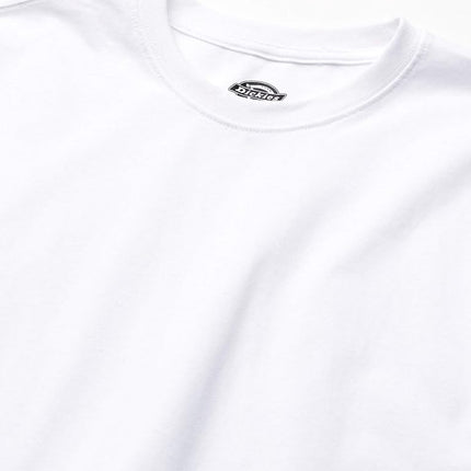 Dickies Men's Short Sleeve Heavyweight Crew Neck, White, 2X