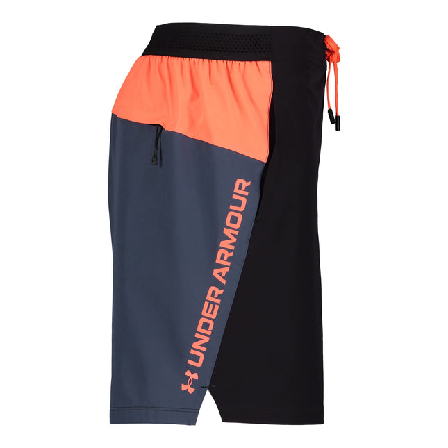 Traje de Baño para Hombre Under Armour, Ligero y Repelente al Agua, Material de Secado Rápido, Cintura Ventilada Negra, Mediano