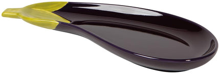 Now Designs Eggplant Collection Stoneware Dish, Eggplant Shaped, W4.5 x L10.25in, Dishwasher & Microwave Safe