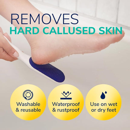 Dr. Scholl's Nano Glass Foot File - Hard Skin Remover, Durable Foot Scrubber, Soft Smooth Feet