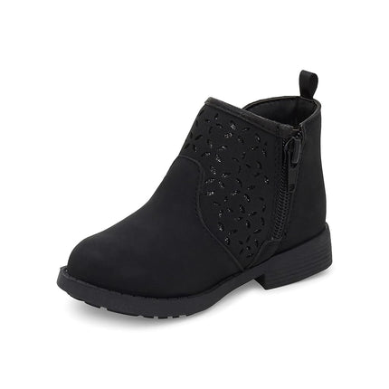 OshKosh B'Gosh Girl's Estell Ankle Boot, Black, 10 Toddler