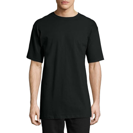 Hanes Men's Beefy Short Sleeve Tee Value Pack (2-Pack) (Availble in Tall) T-Shirt, Charcoal Heather, Medium (Pack of 2)