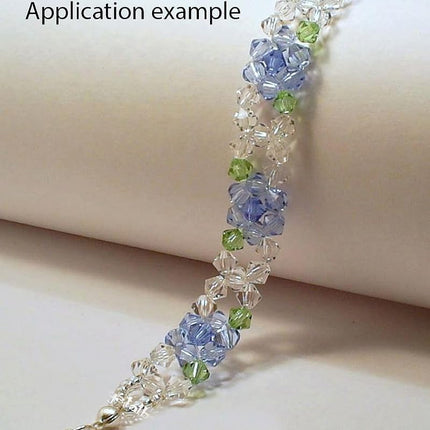 100pcs 3mm Adabele Austrian Bicone Crystal Beads Clear AB Compatible with Swarovski Crystals Preciosa 5301/5328#ssb302