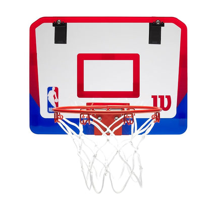 Wilson NBA DRV Mini Hoop, Clear/Red/Blue