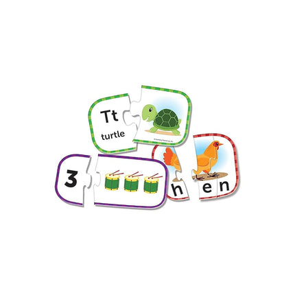Learning Resources Puzzle Cards Bundle Pack of 3, Preschool Readiness, Self Correcting Puzzles, Ages 3+
