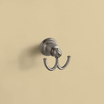 Moen YB5403BN Kingsley Double Robe Hook, Brushed Nickel