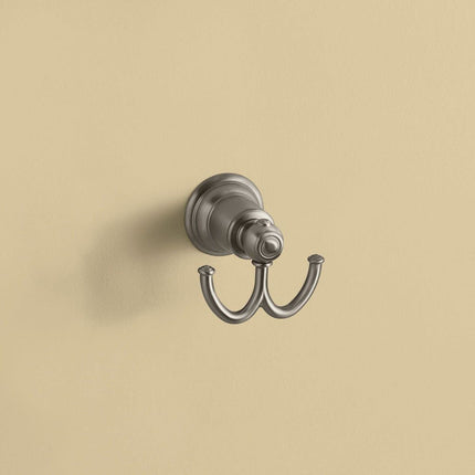 Moen YB5403BN Kingsley Double Robe Hook, Brushed Nickel