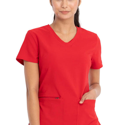 Cherokee Women's V-Neck Top Medical Scrubs Shirt, 