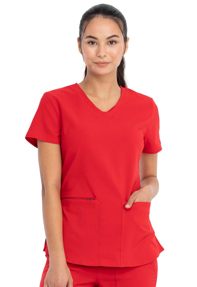 Cherokee Women's V-Neck Top Medical Scrubs Shirt, 