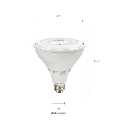 Sylvania Night Chaser LED PAR38 Light Bulb, 250W = 23W, 22 Year, Dimmable, Super Bright 2650 Lumens, Wet Rated, 5000K, Daylight - 2 Pack (41358)