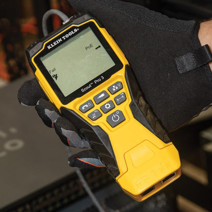Cable Tester, Scout Pro 3 with Test-n-Map Remote, Includes Remotes #2 - #6, Tests Voice, Data and Video Cable, Klein Tools VDV501-853