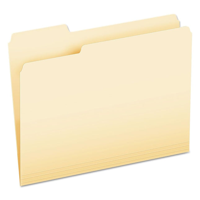 Pendaflex Essentials File Folders, Letter Size, 1/3 Cut, Position 1, Manila, 100 per Box (752 1/3-1)