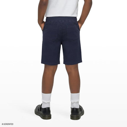 Short Bermudes Skinny en sergé extensible pour l'uniforme scolaire IZOD Junior, Marine, 13 ans