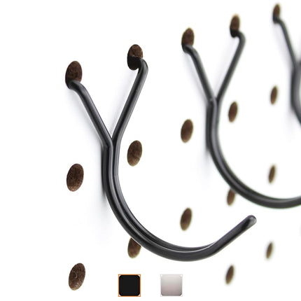 Pegboard J-Hook 1.5 Inch Black - 25pack