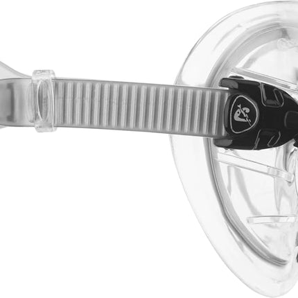 Cressi Big Eyes Evolution Crystal Mask - Revolutionary Adult Diving and Snorkeling Mask Crystal Silicone, Transparent/Black, One Size