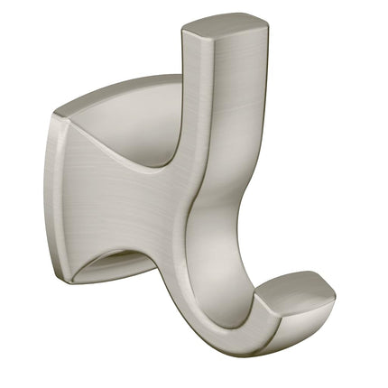 Moen YB5103BN Voss Collection Double Robe Hook, 6.30 x 3.66 x 3.03 inches, Nickel