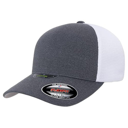Flexfit Melange Unipanel Trucker Cap, Melange Dark