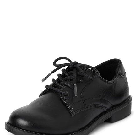 The Children's Place Boy's Lace Up Dress Shoes Sneaker, Black, 13 US Little Kid