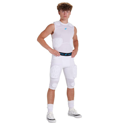 Champro Formation 7-Pad Girdle Adult M White