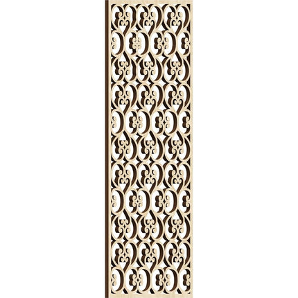 11 3/8"W x 29 3/8"H x 3/8"T Adams Decorative Fretwork Wood Wall Panels, Birch