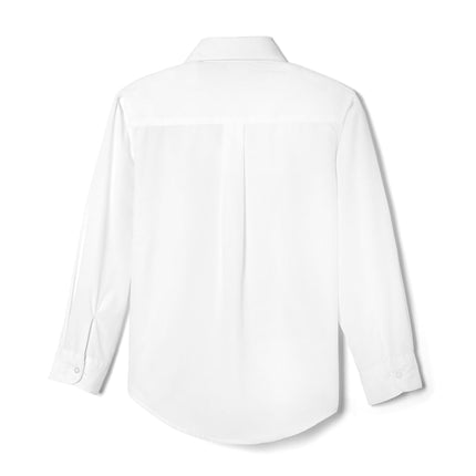 French Toast Men's Long Sleeve Classic Dress Shirt, White, XL