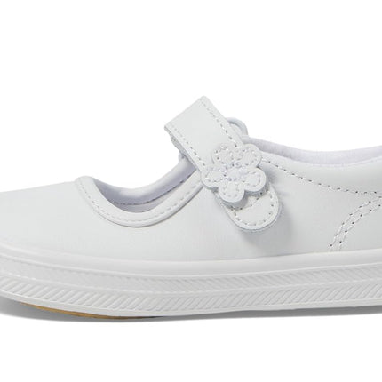Keds Girl's Ella Mary Jane (Toddler/Little Kid) Sneaker, White, 6 US Little Kid