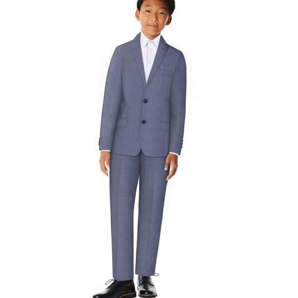 Nautica Boys' 2-Piece Formal Business Suit Pants Set, Baltic Dusk, 14
