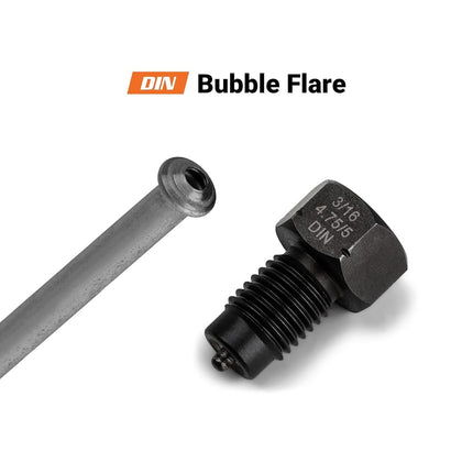 Capri Tools 3/16 in. Dual Head Flaring Tool, makes 4.75 mm ISO/DIN Bubble Flare and 3/16" SAE Double Flare