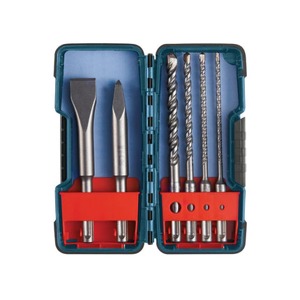 BOSCH (Universally Compatible Accessory) HCST006 6-Piece SDS-Plus Shank Chisel and Carbide Masonry Trade Set