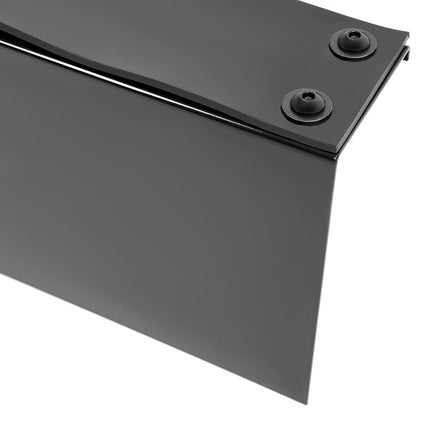 ALMULOO Soporte universal ajustable de guardabarros de repuesto para 1406-6A par de soportes de montaje de medios guardabarros de acero con recubrimiento en polvo pintado de negro
