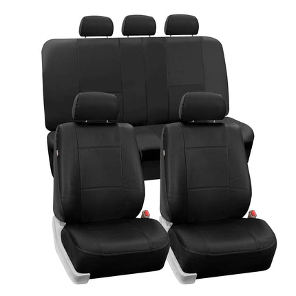 FH Group PU Leather Seat Covers Airbag Compatible 
