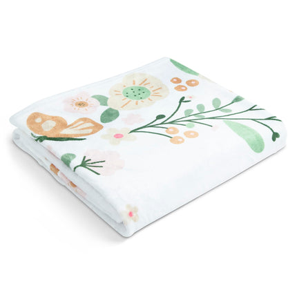 Delta Children Milestone Baby Blanket – Monthly Blanket for Pictures – Photo Blanket for Newborns, Floral
