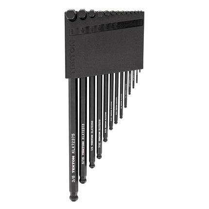 TEKTON Ball End Hex L-Key Set with Holder, 13-Piece (0.050-3/8 in.) | KLX91102