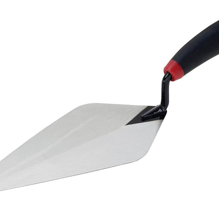 Hyde Tools 18095 10-Inch MaxxGrip London Style Brick Trowel