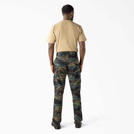 Dickies Men's Flex Regular Fit Cargo Pants, Hunter Green Camo, 32W x 34L