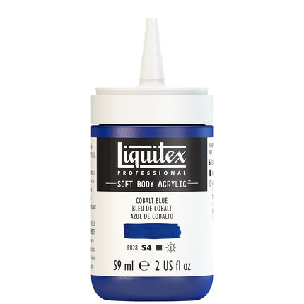 Liquitex Professional Soft Body Acrylic Paint 2-oz bottle, Cobalt Blue