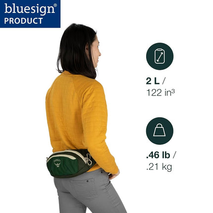Osprey Daylite Unisex Waist Pack, 2L, Blue Spikemoss/Alkaline, O/S