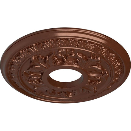 15.5" OD x 4.5" ID x 1.5" P Baltimore Ceiling Locket (fits canopies up to 5.5") Hand Painted Copper Penny