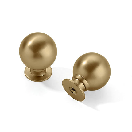CABDM 30 Pack 1 Inch Vintage Ball Brushed Brass Ca