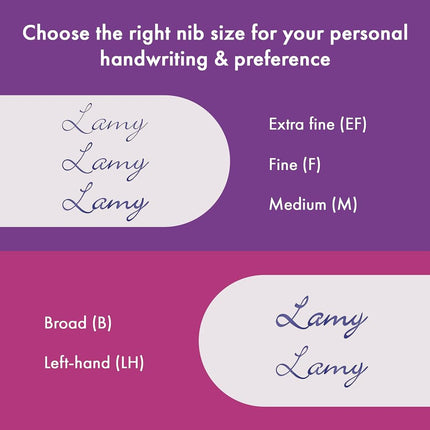LAMY safari pink cliff - Fountain Pen with ergonomic grip & polished steel nib in size M - ideal for any Writing & Calligraphy - including LAMY T 10 blue cartridge - Right-Handed