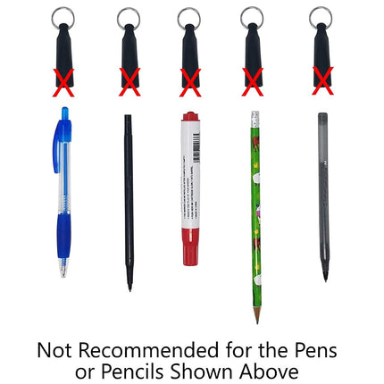 Paquete de 2 identificadores de especialista - Sujetador de bolígrafo retráctil resistente - Ideal para marcadores y lápices de carpintero - Cable de nailon grueso, carrete autorretráctil y clip de metal ajustado para cinturón de Reel-N-Rite