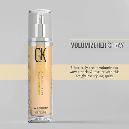 Hair Taming System Volumize Her Spray by Global Keratin for Unisex - 3.4 oz Volumizing Spray