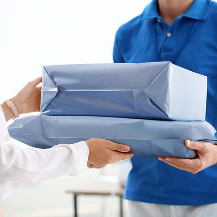 Metronic Poly Mailers 10x13 100 Pcs | Medium Size Shipping Envelopes for Clothing | Large Mailing Bags, Waterproof and Tear-Proof for Small Business - Blue