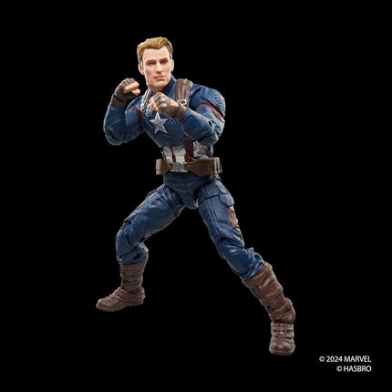Marvel Legends Series Captain America, Avengers: Endgame Collectible 15-cm Action Figure, Red, White, Blue