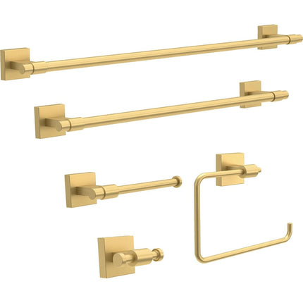 Franklin Brass Maxted (1-Pack) 18' Towel Rack for Bathroom, Modern Gold Bar Holder Wall Mounted Rod, Hardware | Accessories MAX18-MG