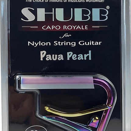 Shubb 'Paua Pearl' Nylon String Guitar Capo ~ Iridescent SC2P