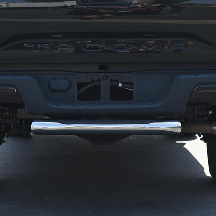 Armordillo USA 8718681 3-Inch Rear Hitch Step Bar - Chrome Universal Fits 2-Inch Receiver Tube Trailer Hitch