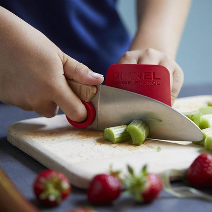 Opinel Le Petit Chef Kitchen Knife S/S 10cm + Finger Protector